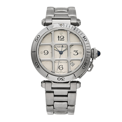 Cartier Stainless Steel 38mm Pasha C Grille Automatic Watch 1 of 4