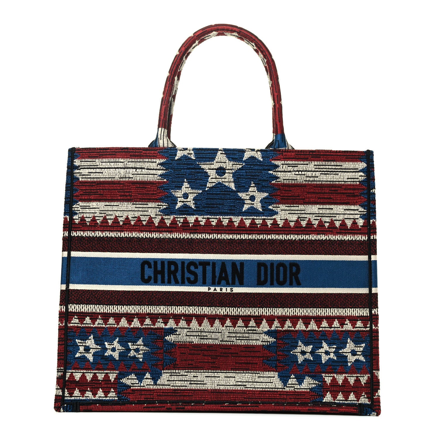 Christian Dior Canvas Embroidered Exclusive US Book Tote Multicolor 1 of 4