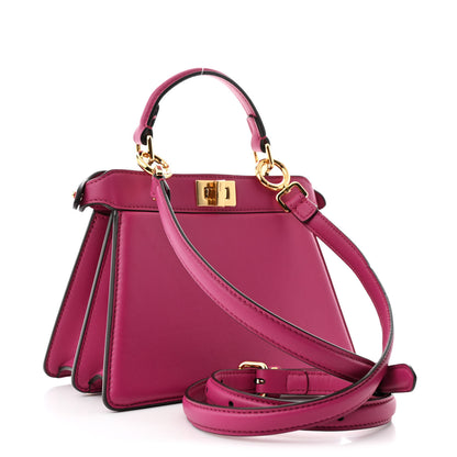 Fendi Shiny Nappa Petite Peekaboo I SEE U Satchel Ciclamino Pilar 3 of 13