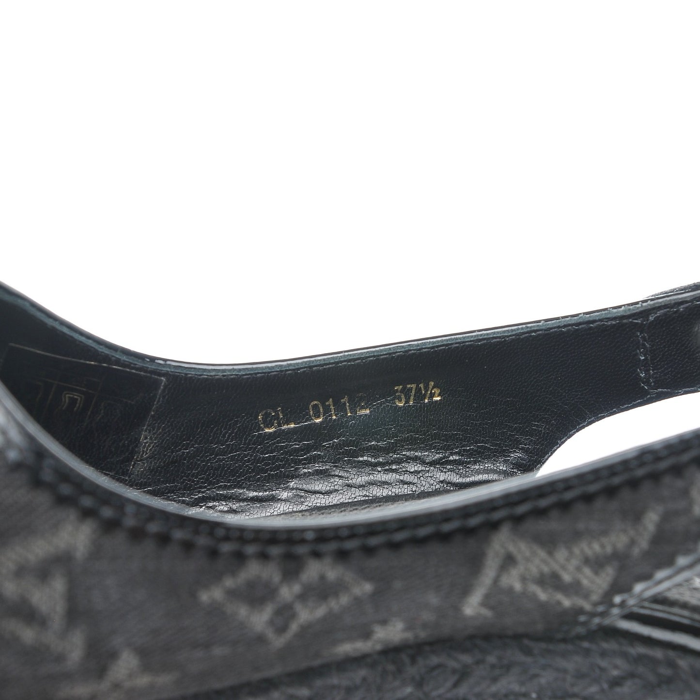 Denim Patent Espadrille Wedges 37.5 Black