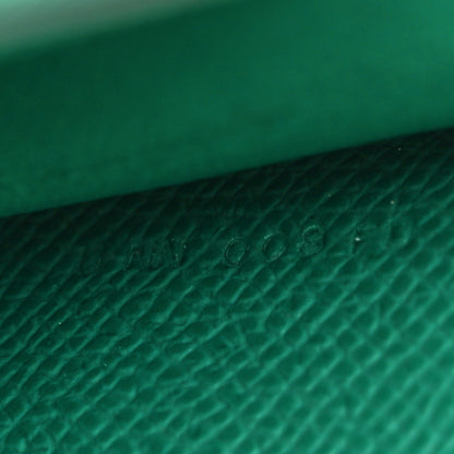 Hermes Epsom Shiny Alligator Touch Kelly Wallet To Go Vert Jade 8 of 11