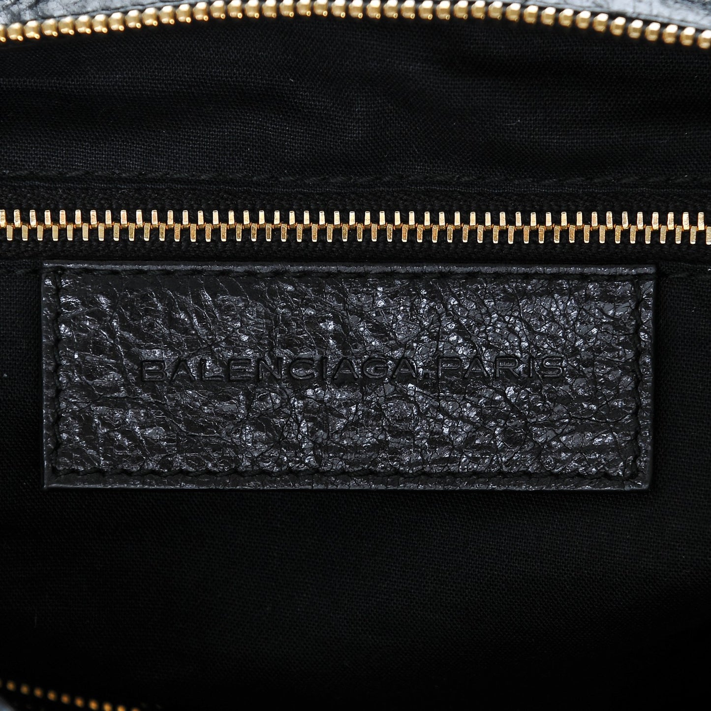 Agneau Canvas Giant 12 Gold Hardware City Black