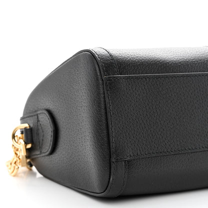 Gucci Textured Dollar Calfskin Web Medium Ophidia Boston Black 9 of 11