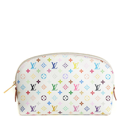 Louis Vuitton Monogram Multicolor Cosmetic Pouch White Litchi 1 of 7