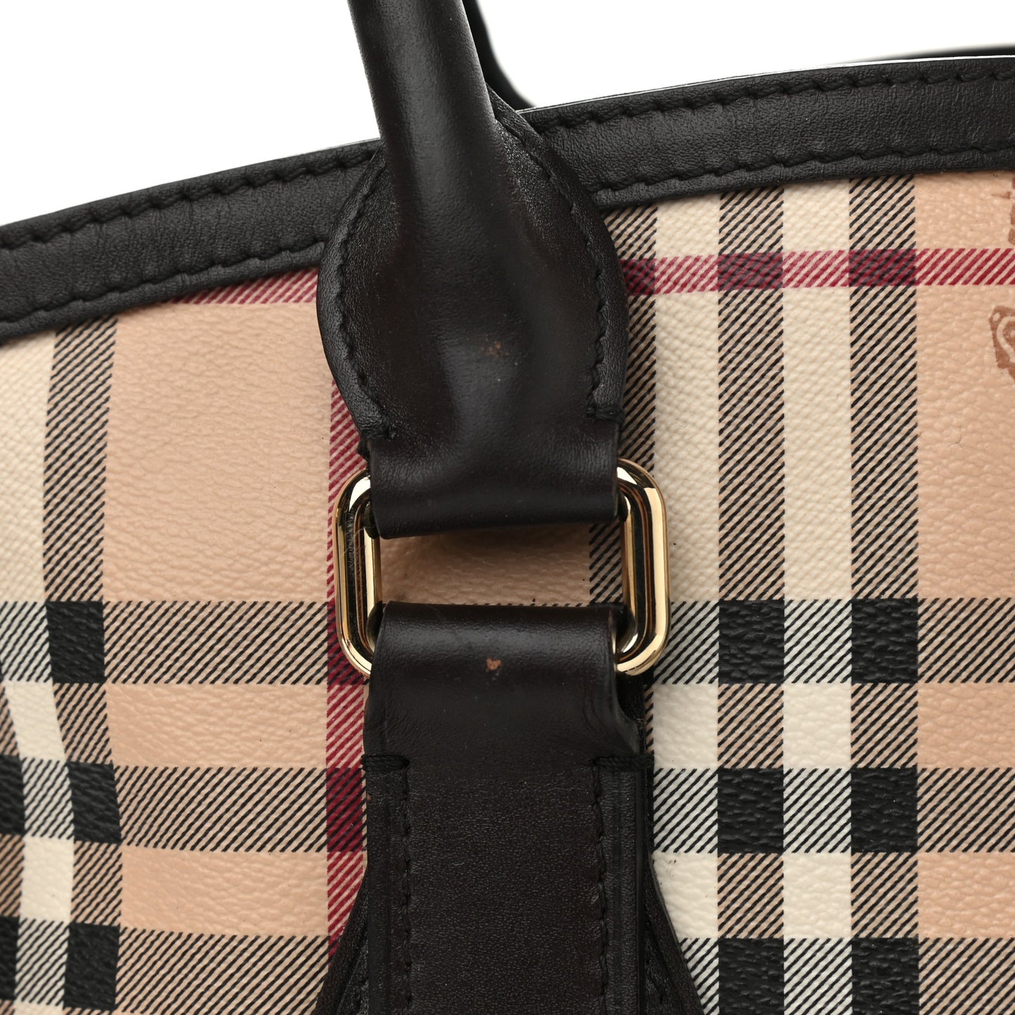 Haymarket Check Medium Tote Black