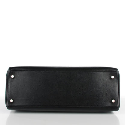 Hermes Evergrain Kelly Retourne 35 Black 16 of 19