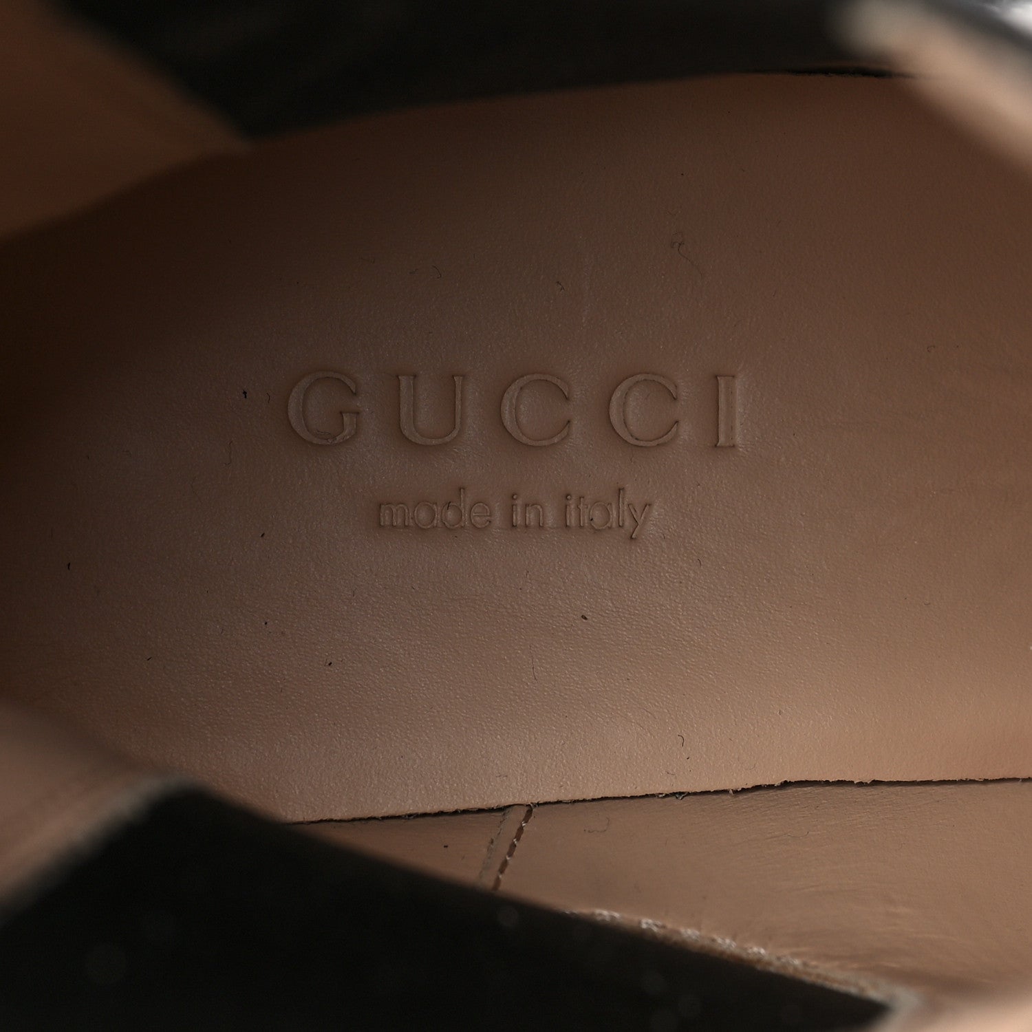 Gucci Calfskin Crystal GG Trip Chelsea Ankle Boots 35 Black 7 of 9