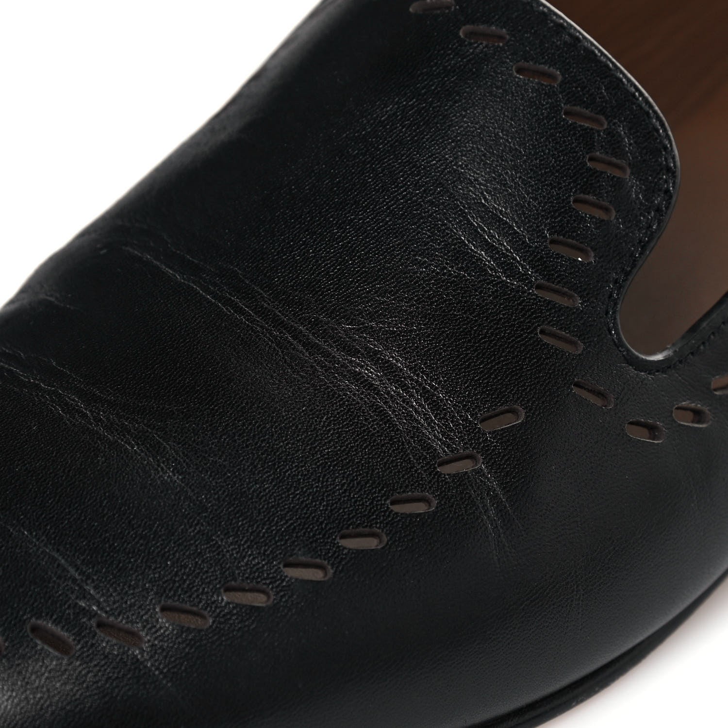Hermes Calfskin Ovale Moccasin Loafers 38.5 Black 9 of 10
