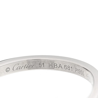 Cartier Platinum Diamond Ballerine Wedding Band Ring 51 5.75 4 of 4