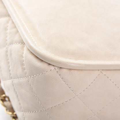 Chanel Calfskin Quilted Natural Beauty Flap Dark White 13 of 15