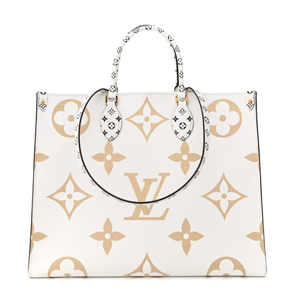 Louis Vuitton Monogram Giant Onthego GM Kaki Beige 1 of 11