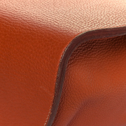 Hermes Taurillon Clemence Sherpa Backpack Gold 15 of 19