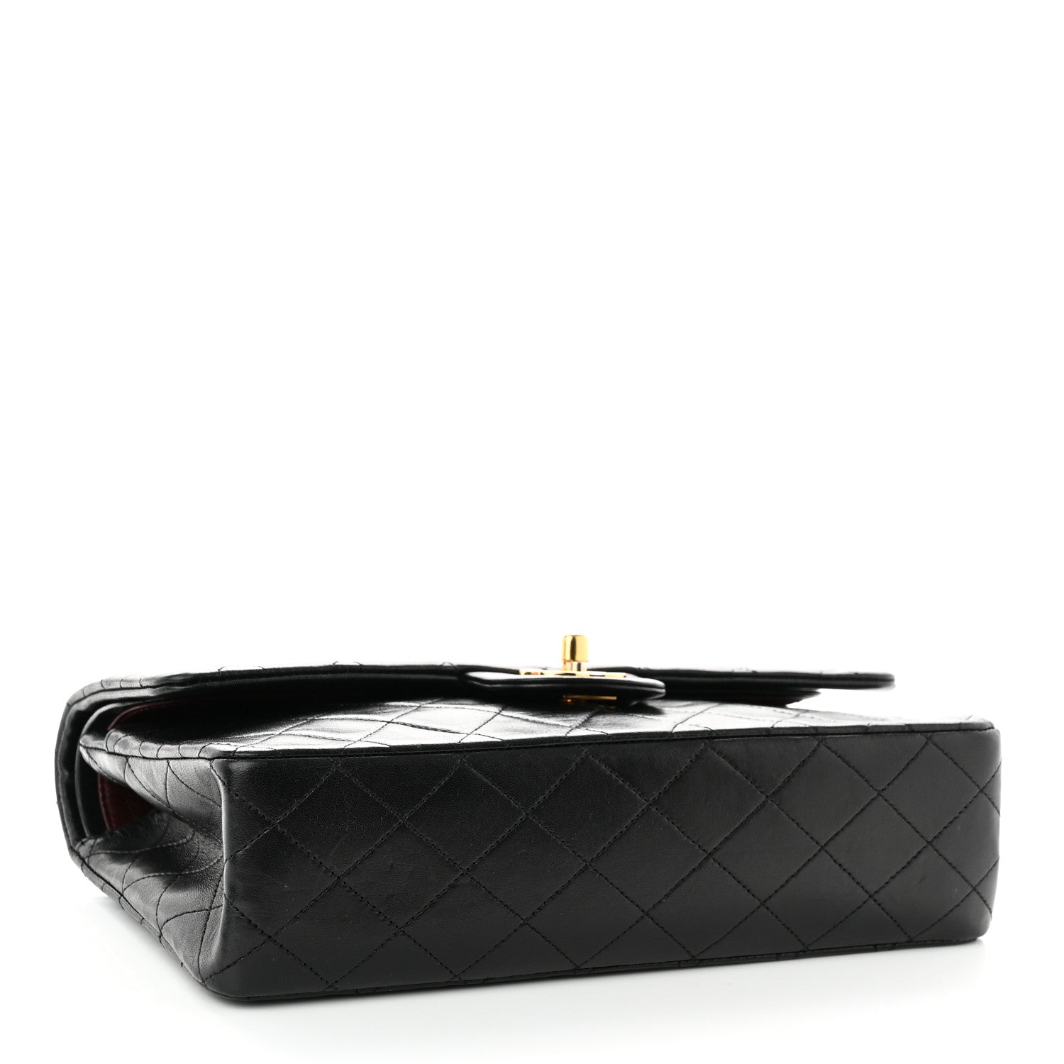 Chanel Lambskin Quilted Medium Double Flap Black 3 of 9