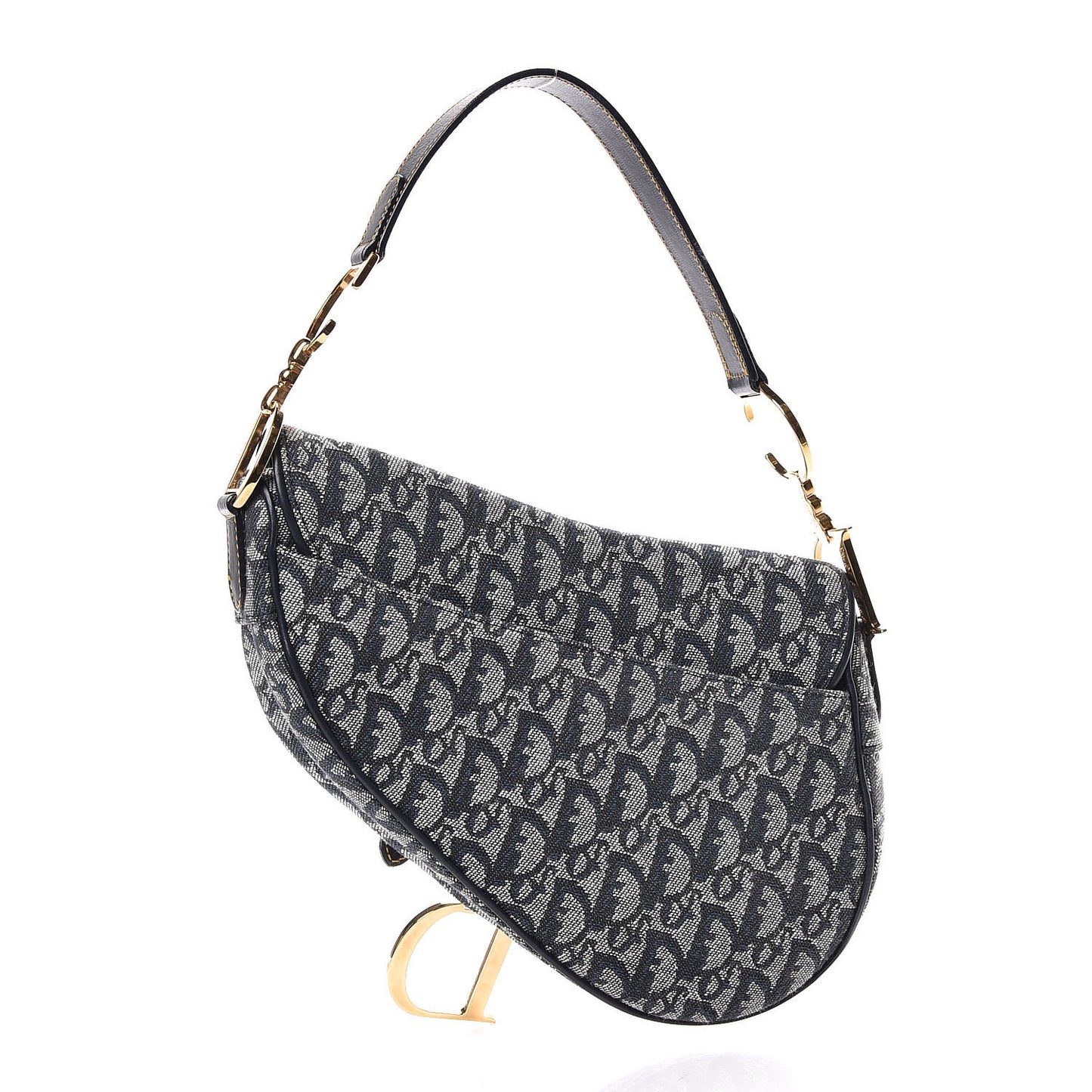 Monogram Saddle Bag Blue