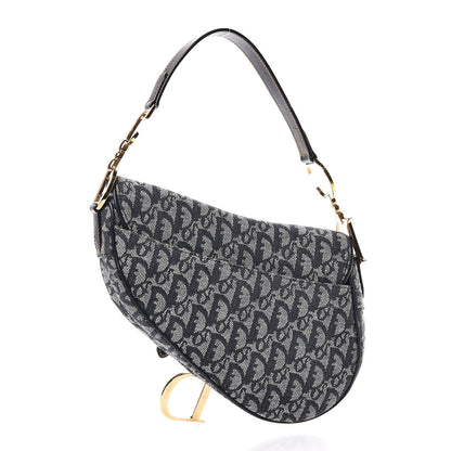 Christian Dior Monogram Saddle Bag Blue 3 of 10