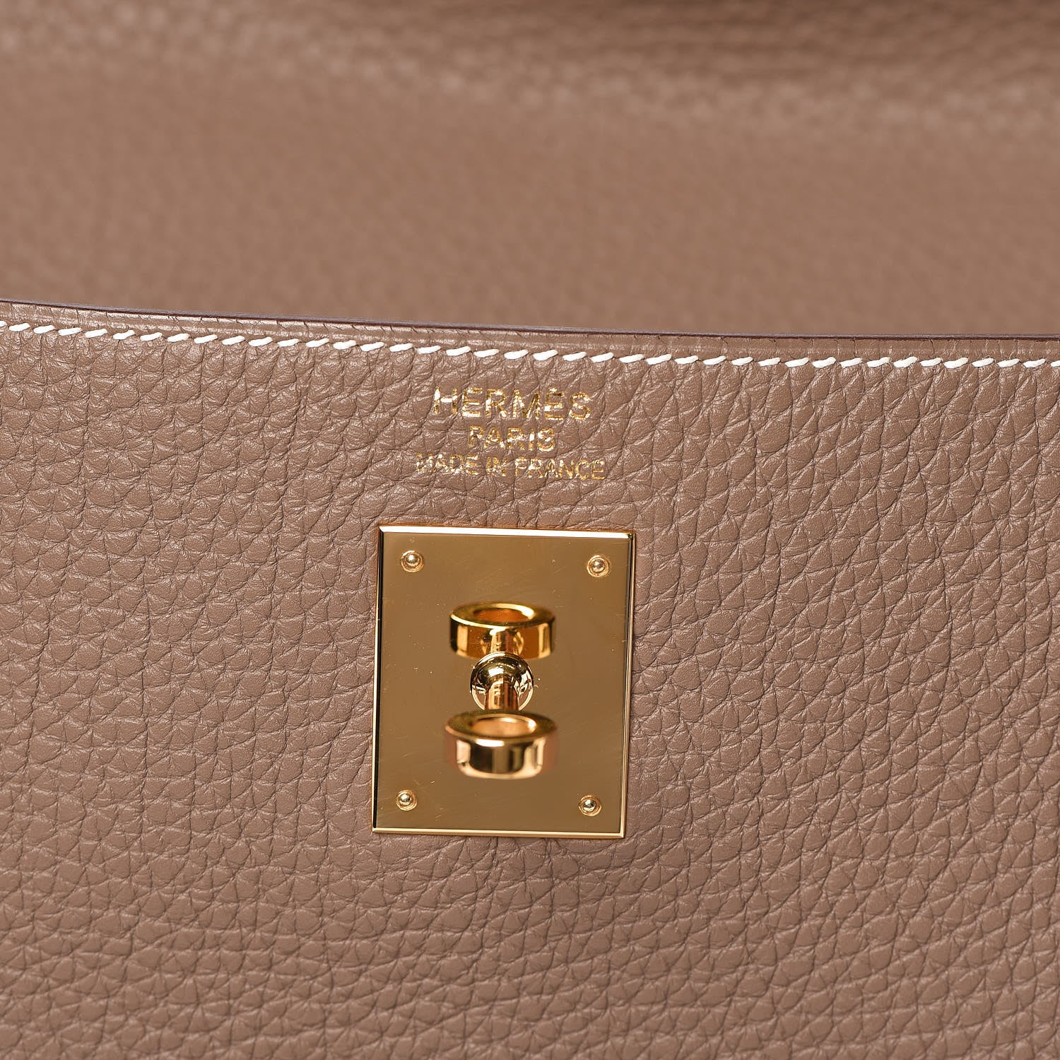 Hermes Togo Kelly Retourne 40 Etoupe 14 of 34
