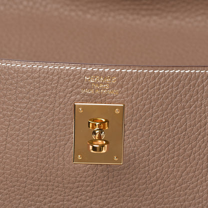 Hermes Togo Kelly Retourne 40 Etoupe 14 of 34