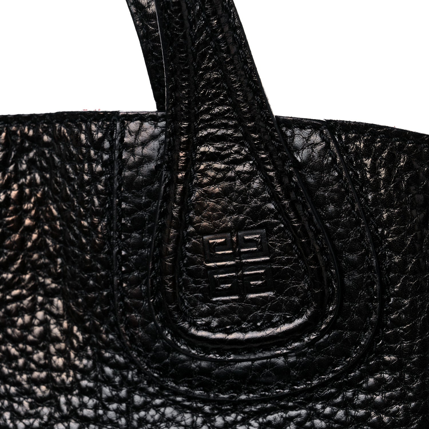 Givenchy Glazed Pebbled Calfskin Nightingale North South Tote Black 12 of 12