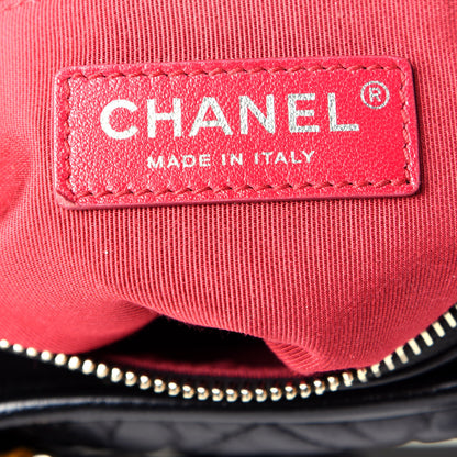 Chanel Aged Calfskin Quilted Small Gabrielle Hobo Black 6 of 10