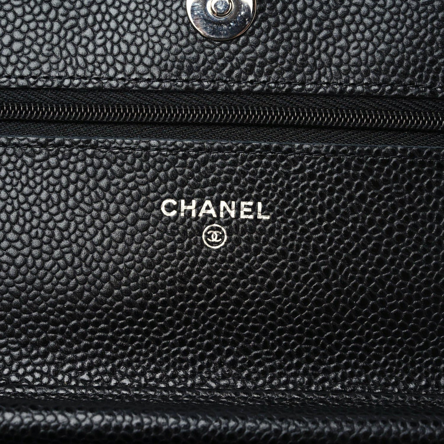 Chanel Caviar Quilted Wallet On Chain WOC Black 9 of 12