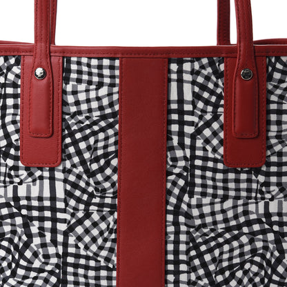 MCM Visetos Medium Liz Reversible Shopper Tote Black Red 15 of 15