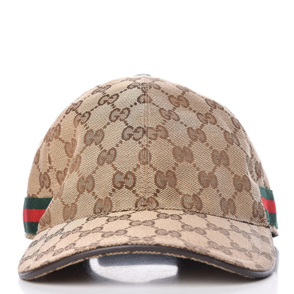 Gucci Monogram Web Baseball Hat XL Beige Cocoa 4 of 9