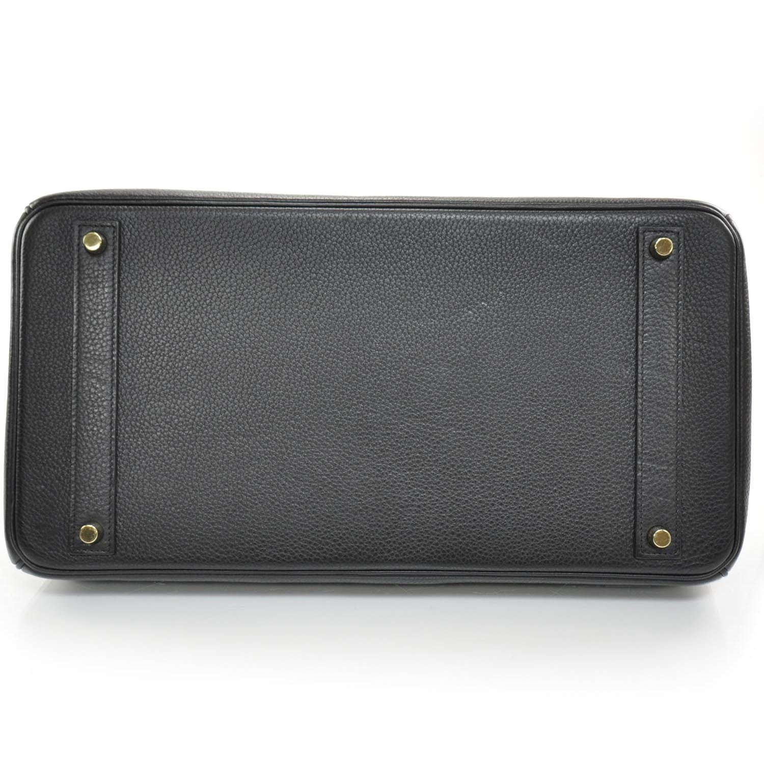 Hermes Taurillon Clemence Birkin 40 Black 5 of 10
