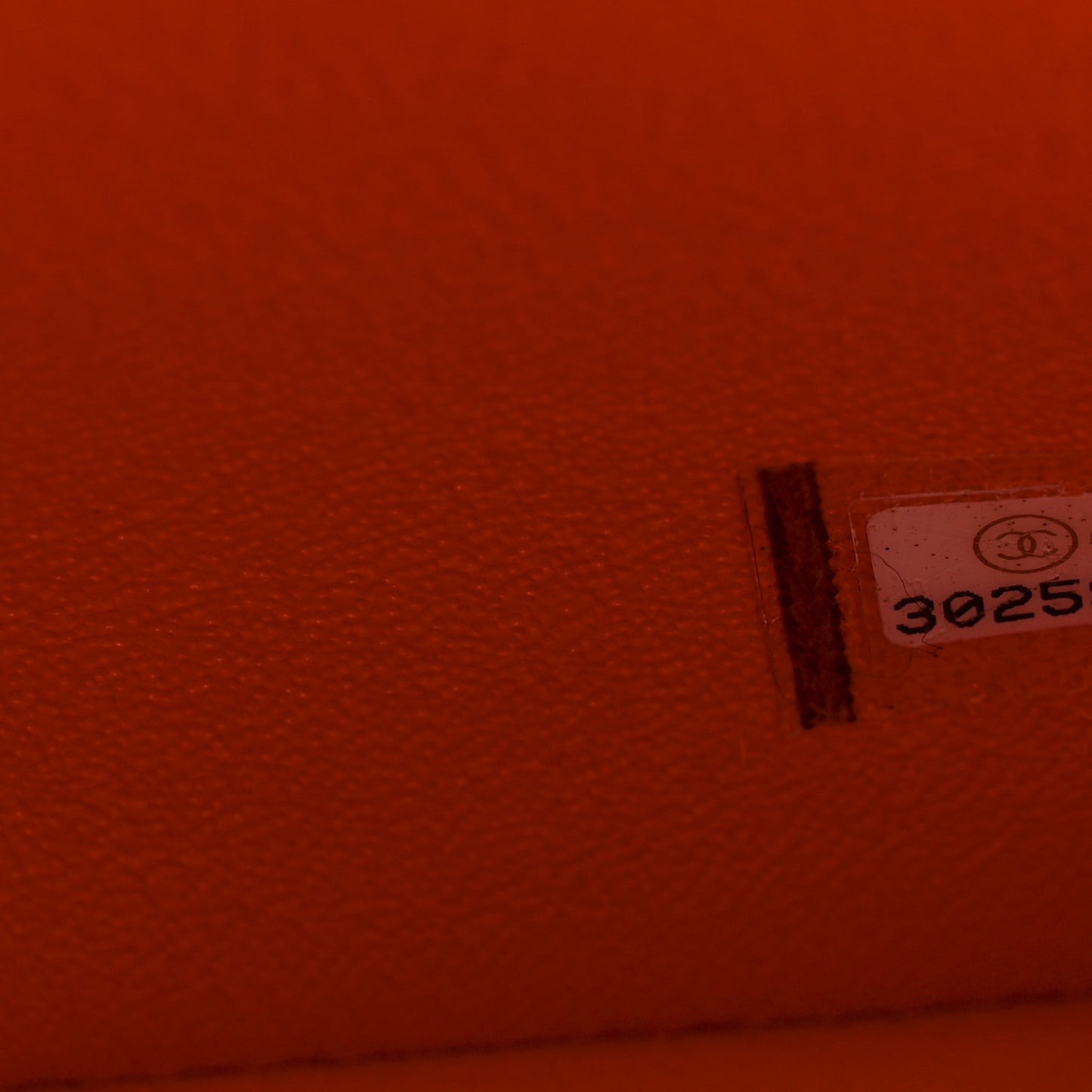 Lambskin Quilted Mini Rectangular Flap Orange