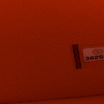 Chanel Lambskin Quilted Mini Rectangular Flap Orange 7 of 10