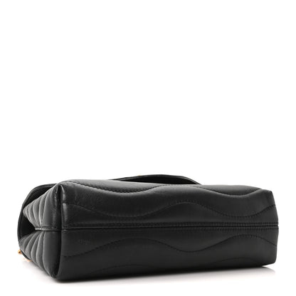Louis Vuitton Calfskin LV New Wave Chain Bag Black 4 of 9