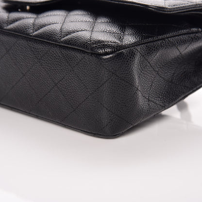 Chanel Caviar Quilted Medium Double Flap Black 12 of 13