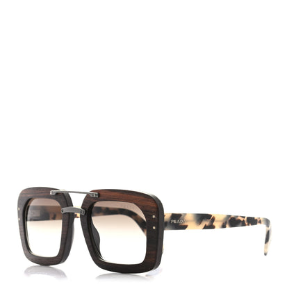Prada Wooden Malabar Sunglasses SPR30R Ebony 1 of 6