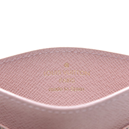 Louis Vuitton Damier Azur Daily Card Holder Rose Ballerine 6 of 9