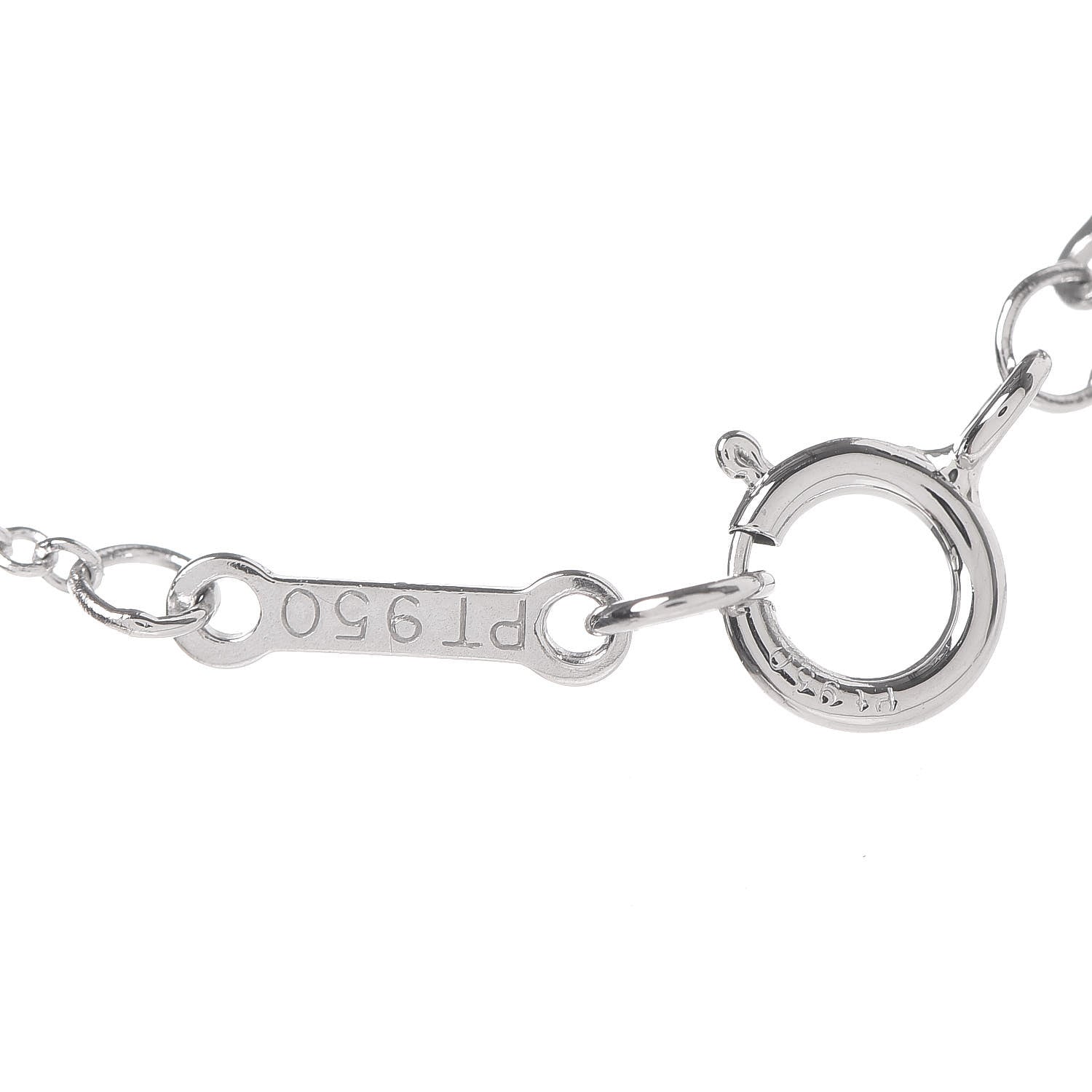 Tiffany Platinum Diamond .43ct Elsa Peretti Diamonds by the Yard Pendant Necklace 6 of 10