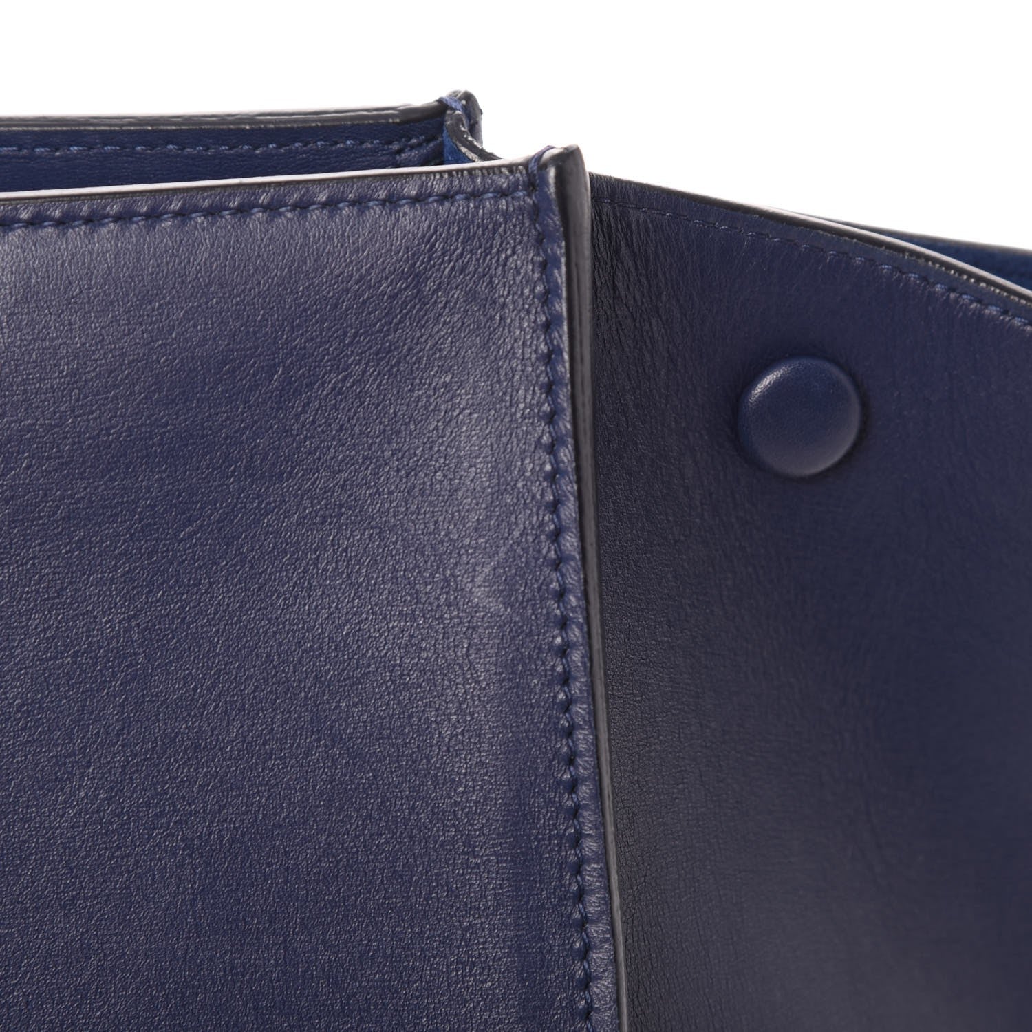Celine Palmelato Calfskin Medium Trapeze Ink Blue 10 of 14