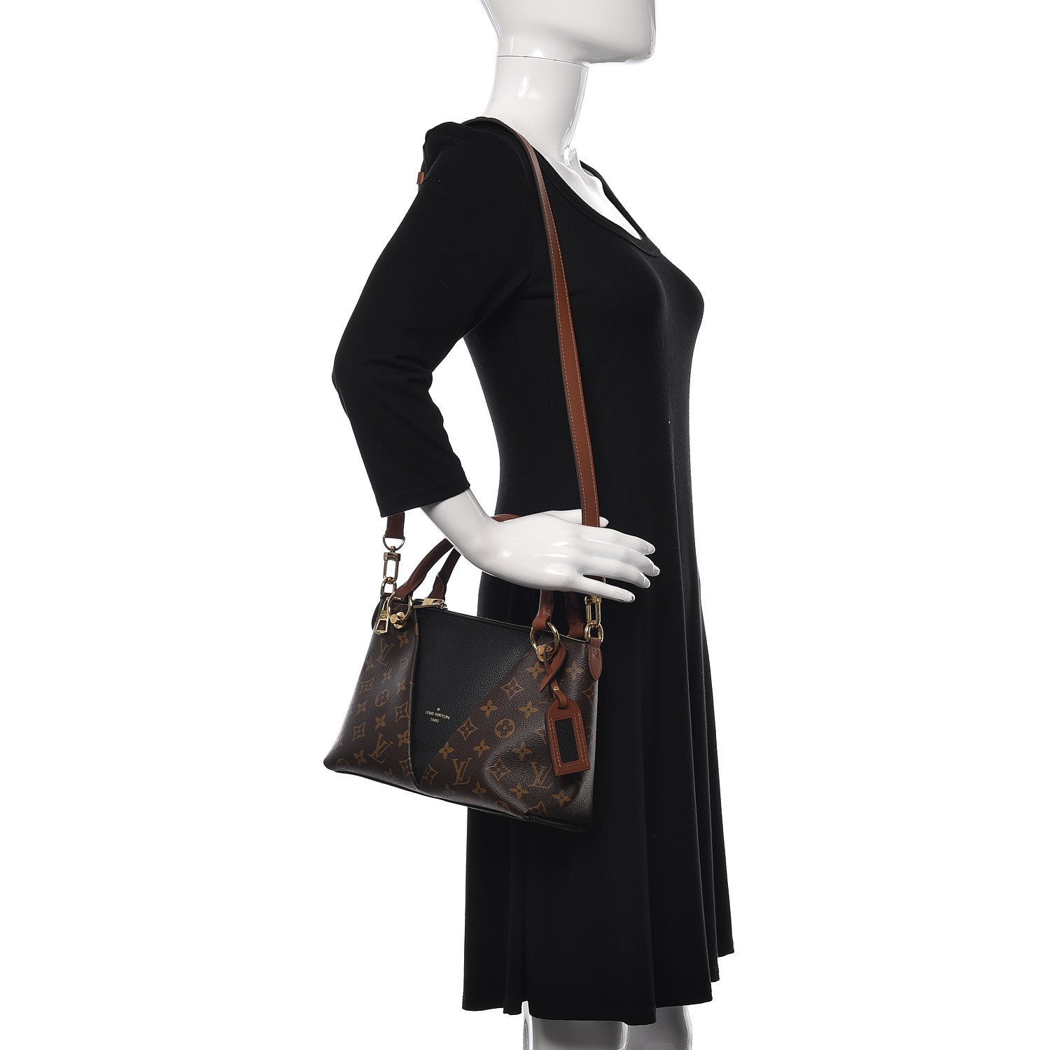 Louis Vuitton Monogram V Tote BB Black 2 of 9