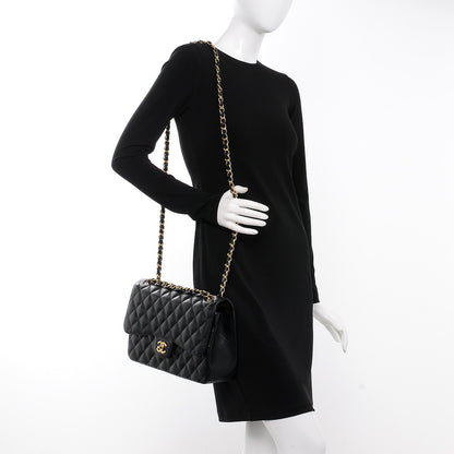 Chanel Caviar Quilted Jumbo Double Flap Black 3 of 8