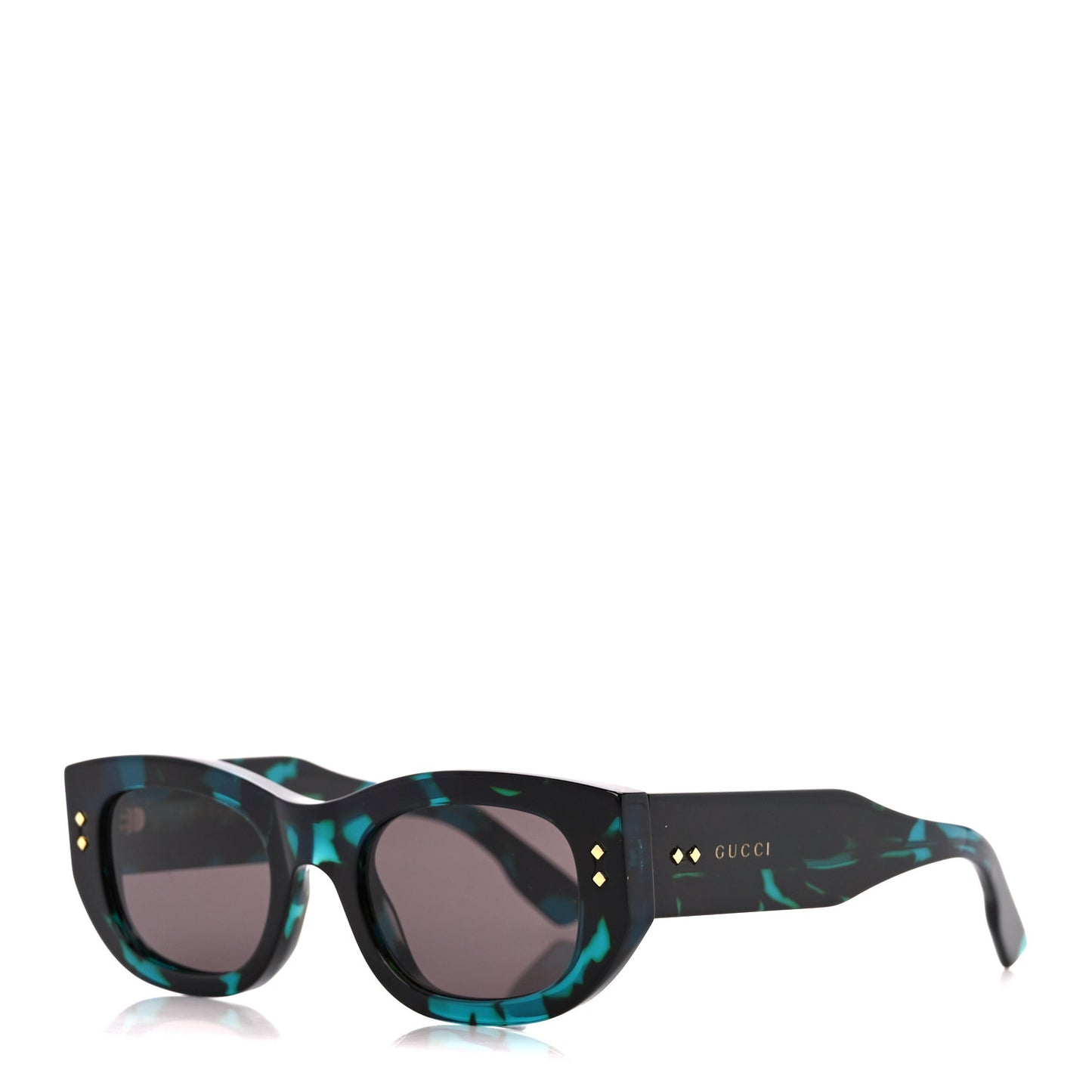 Acetate Rectangle Frame Sunglasses GG1215S Blue