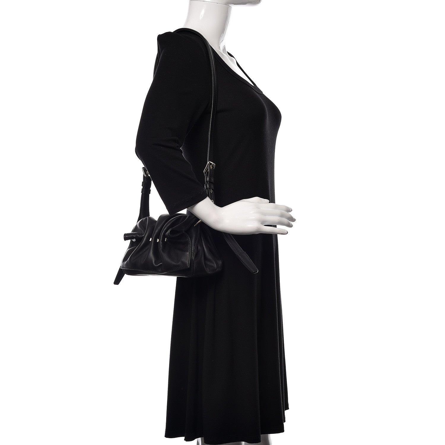 Valentino Garavani Smooth Calfskin Mini Bloomy Crossbody Bag Black 2 of 14