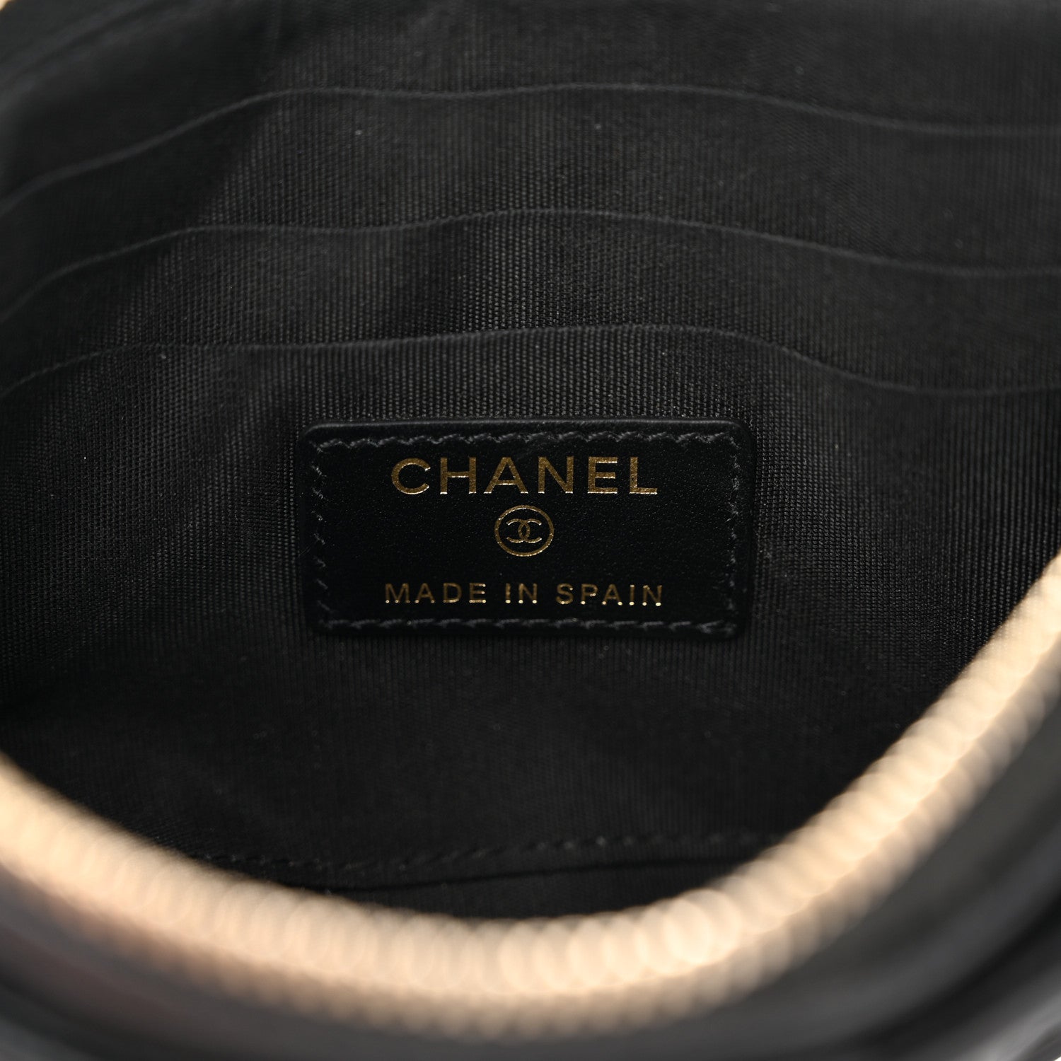 Chanel Caviar Quilted Filigree Zip Pouch Black 6 of 12