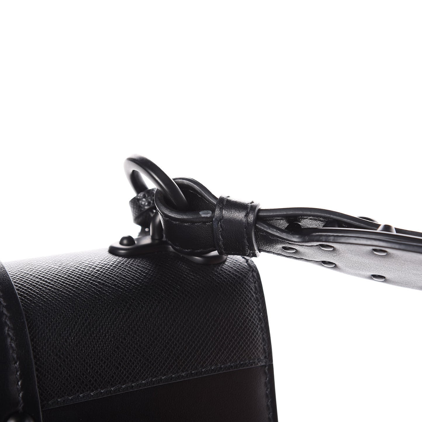 City Calf Saffiano Cahier Bag Black