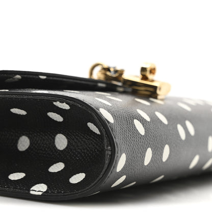 Dolce & Gabbana Dauphine Polka Dot Print Shoulder Bag Black 9 of 10