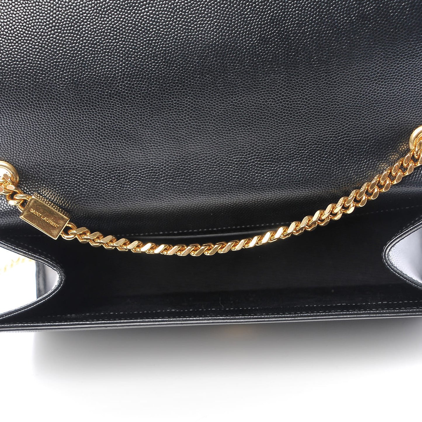 Grain De Poudre Medium Classic Monogram Kate Satchel Black