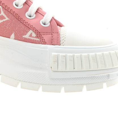 Louis Vuitton Denim Monogram Squad Sneakers 36 Pink 9 of 10