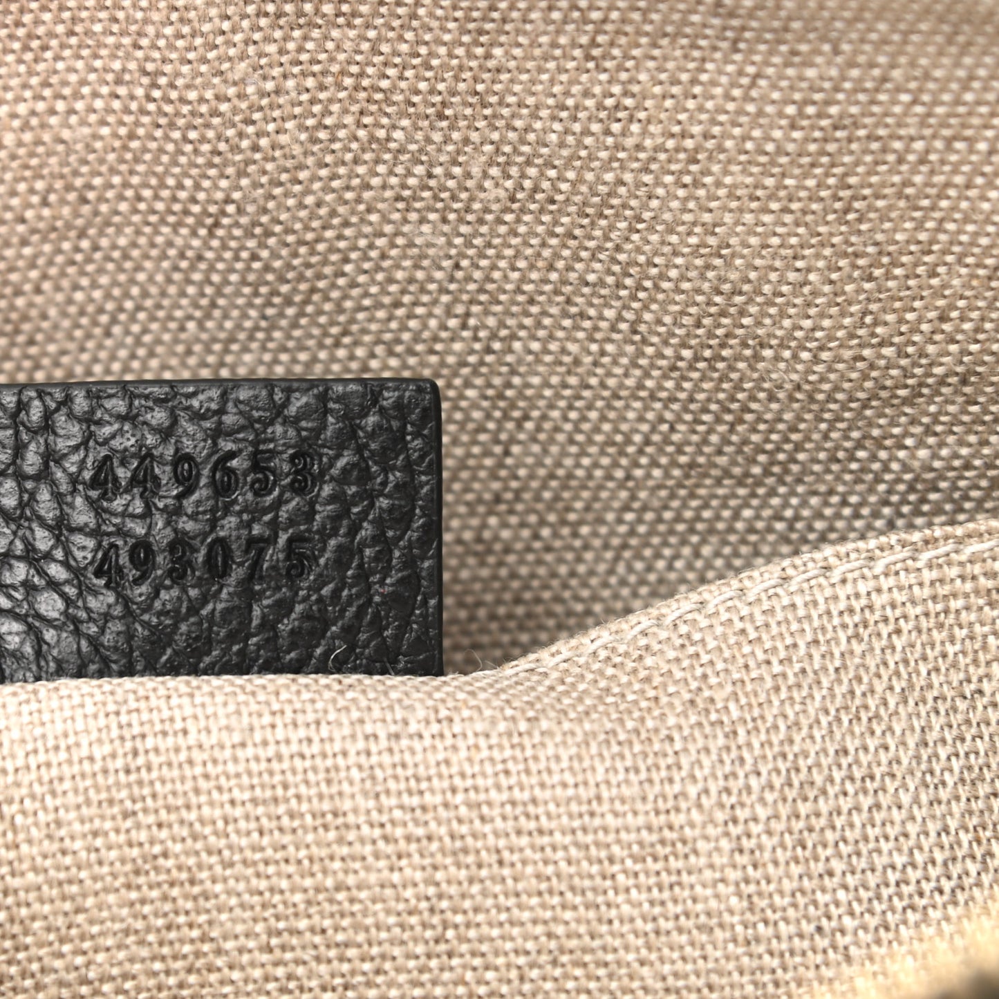 Pebbled Calfskin Large Bamboo Clutch Black