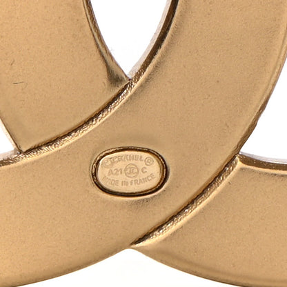 Chanel Crystal CC Brooch Gold 4 of 5