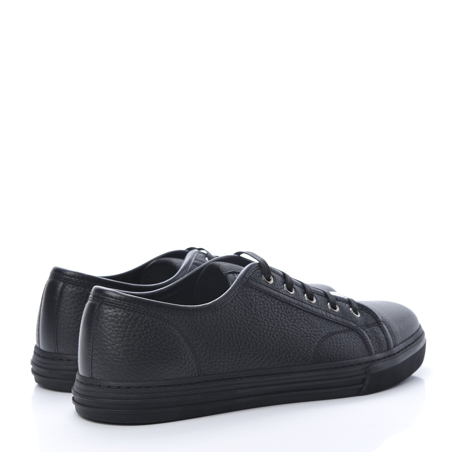 Gucci Nappa Mens Low Top Sneakers 9 Black 4 of 9