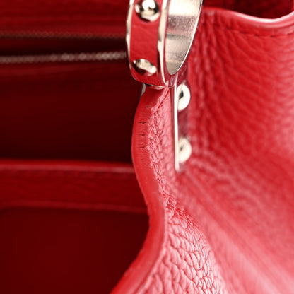 Louis Vuitton Taurillon Capucines BB Rubis 9 of 11