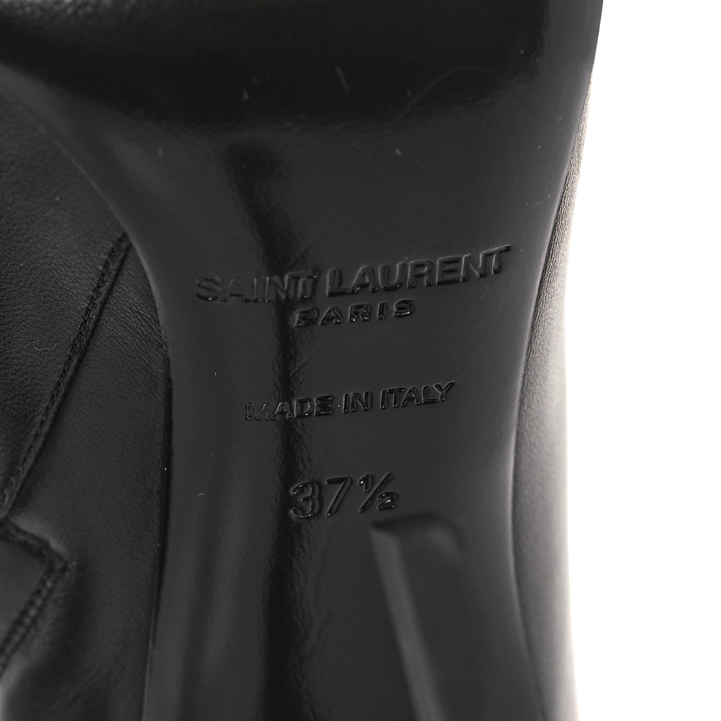 Calfskin Opyum Ankle Boots 37.5 Black