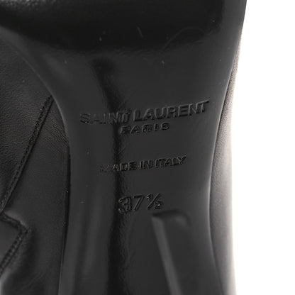 Saint Laurent Calfskin Opyum Ankle Boots 37.5 Black 7 of 9